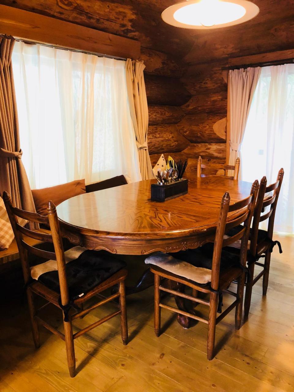Yufuin Log House No Yado Tom Sawyer Hotell Eksteriør bilde